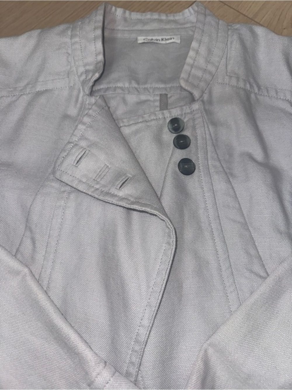 Calvin Klein asymmetrical canvas moto jacket size medium